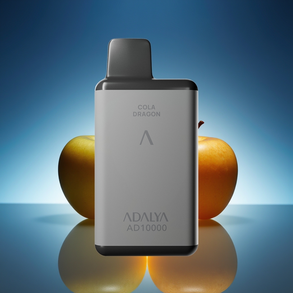 Adalya AD 10000 Puffs Dos Manzanas Gris Espacial USB-C