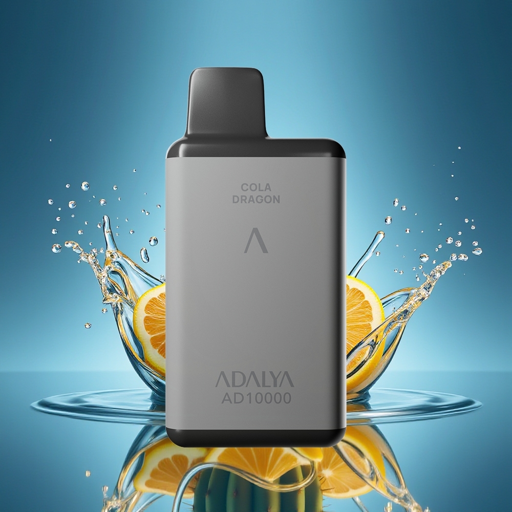 Adalya AD 10000 Puffs Vape Disposable Cactus Splash Gris Espacial Recargable USB-C