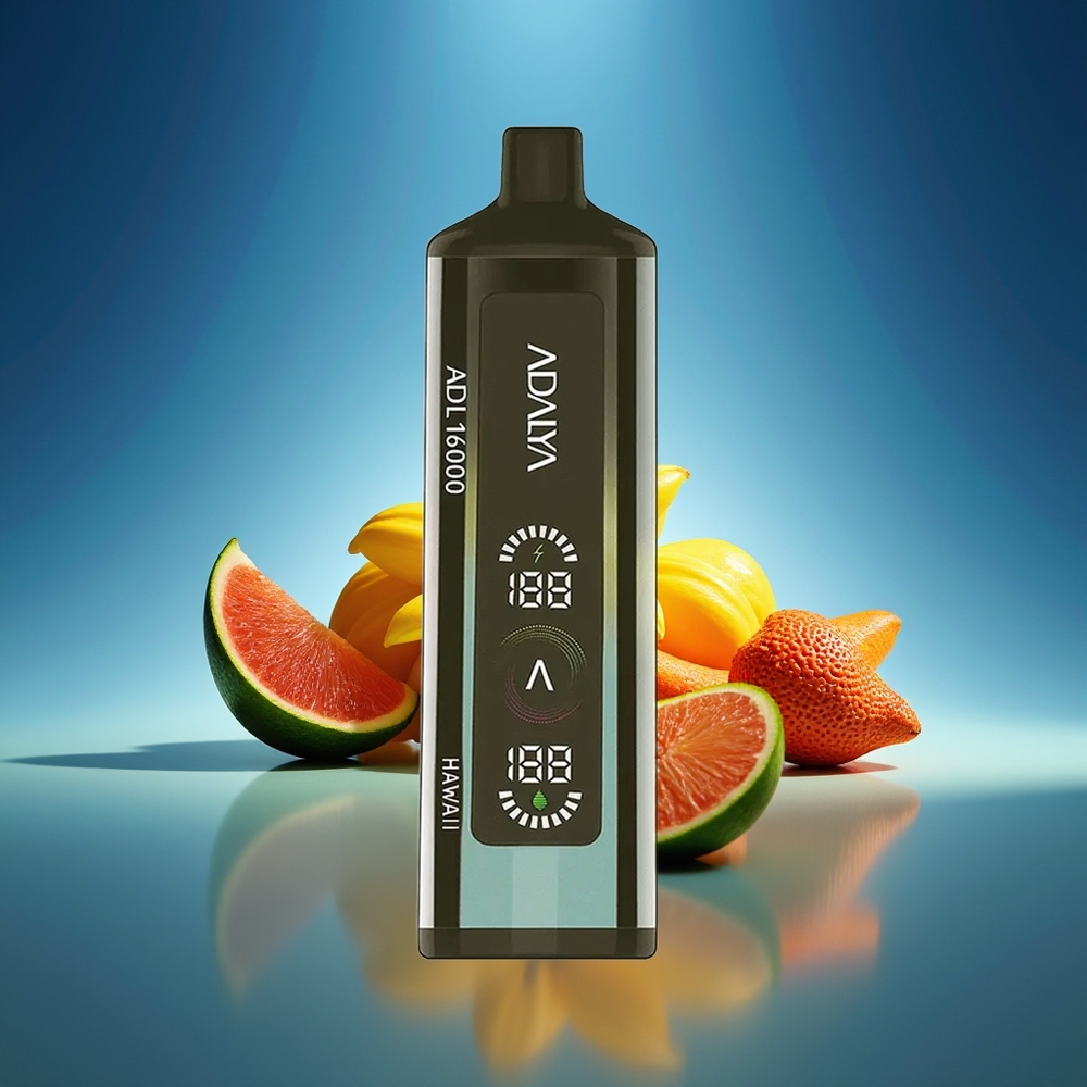 Adalya ADL 16000 PRO Puffs Vape Desechable Hawái Pantalla Digital y Recargable USB-C