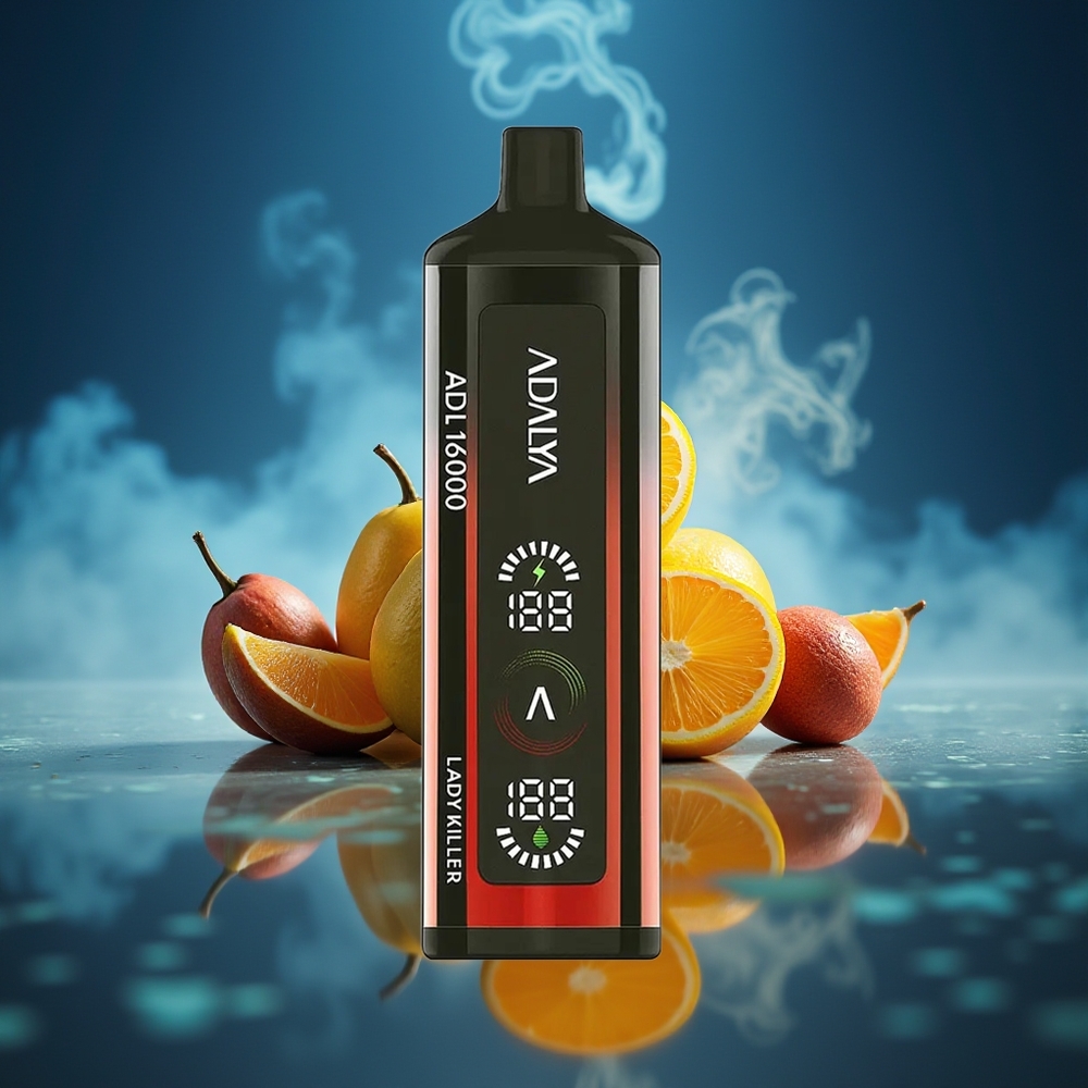Adalya ADL 16000 PRO Puffs Vaporizador Desechable Dama Asesina Pantalla Digital USB-C