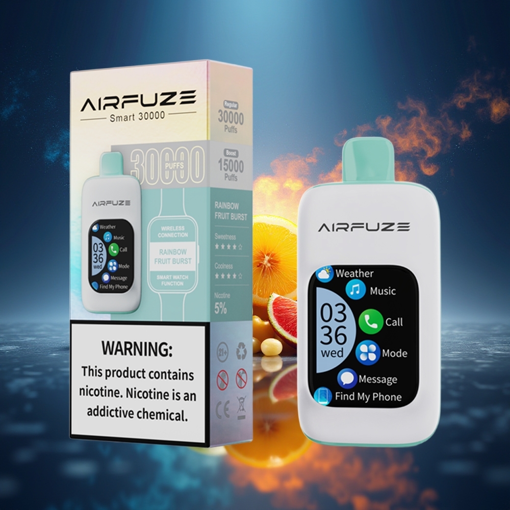AirFuze Smart 30000 Puffs 5% Nicotina Explosión Frutal Arcoíris Tipo-C