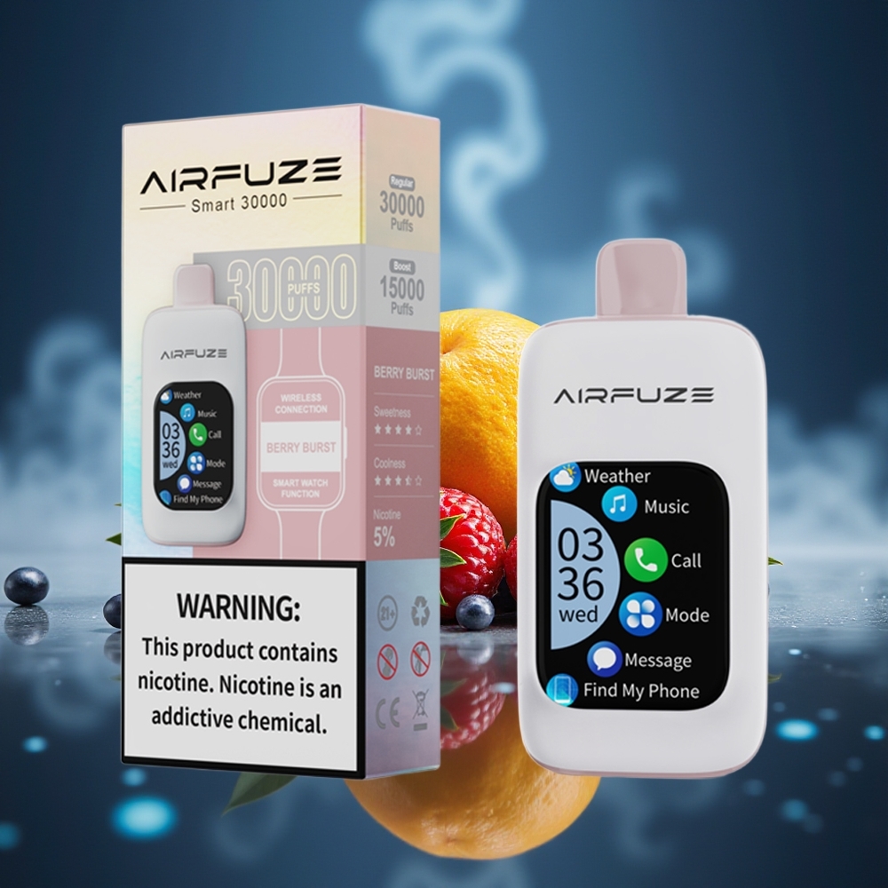 AirFuze Smart 30000 Puffs Explosión de Bayas Pantalla Táctil Tipo-C