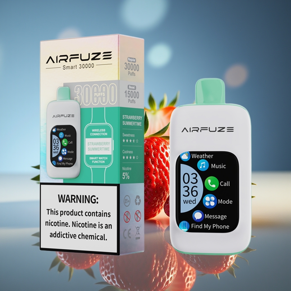 AirFuze Smart 30000 Puffs Fresa Verano Pantalla Táctil Tipo-C