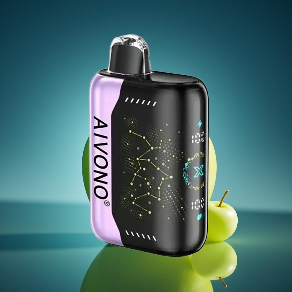 Aivono Aim Boom 25000 Bocados Manzana Verde Uva 650mAh 28ml