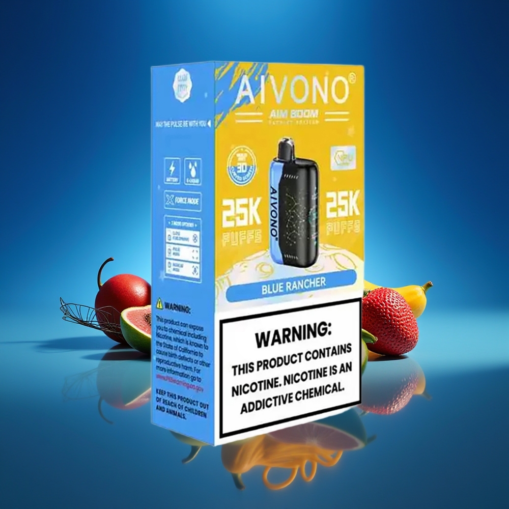 Aivono Aim Boom 25000 Puffs Blue Rancher 28ml Tipo-C