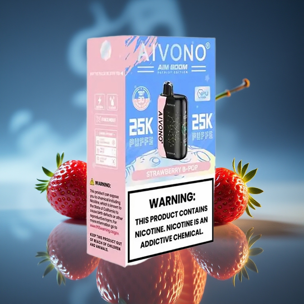 Aivono Aim Boom 25000 Puffs Fresa B Pop Tipo-C 28ml