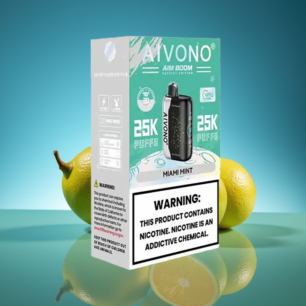 Aivono Aim Boom 25000 Puffs Miami Menta 650mAh Tipo-C