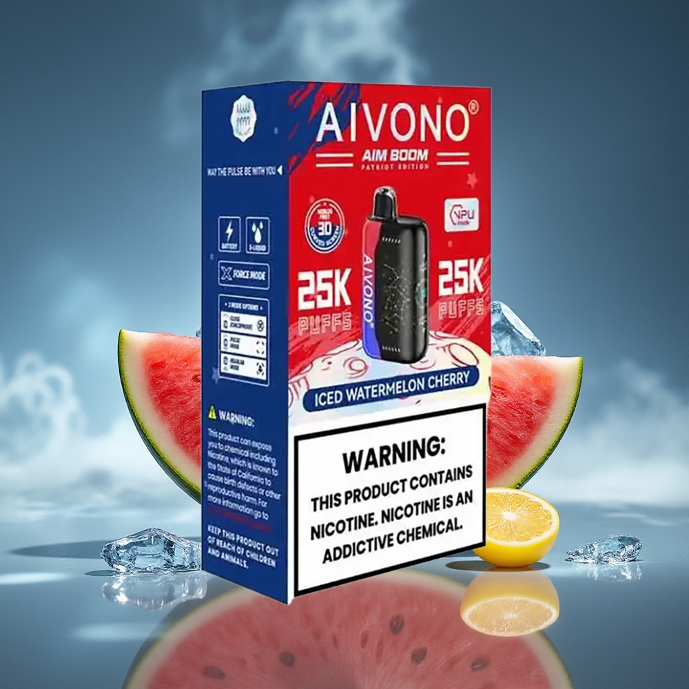 Aivono Aim Boom 25000 Puffs Sandía Cereza Helada 28ml Tipo-C