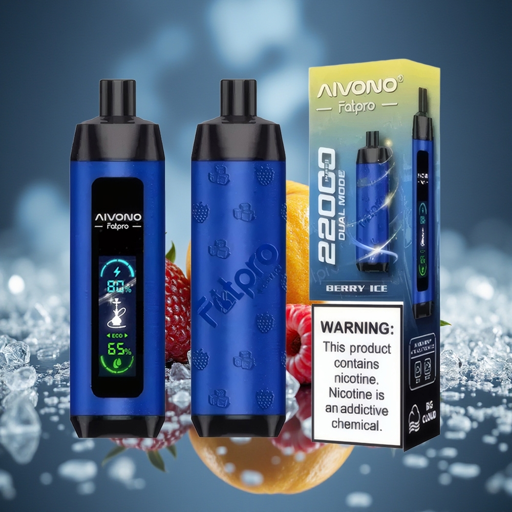 Aivono Aim Fatpro 22000 Puffs Baya Helada Recargable Dual Modes