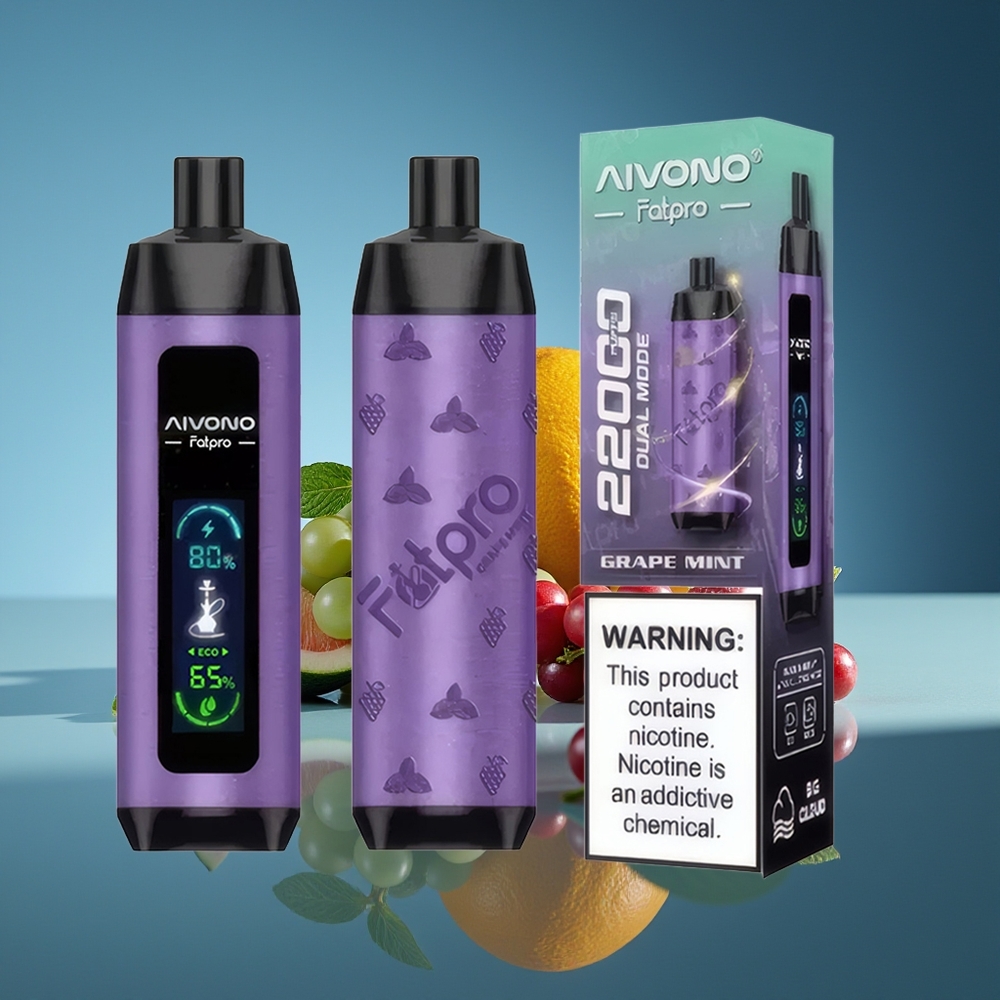 Aivono Aim Fatpro 22000 Puffs Vape Uva Menta 28ml 600mah