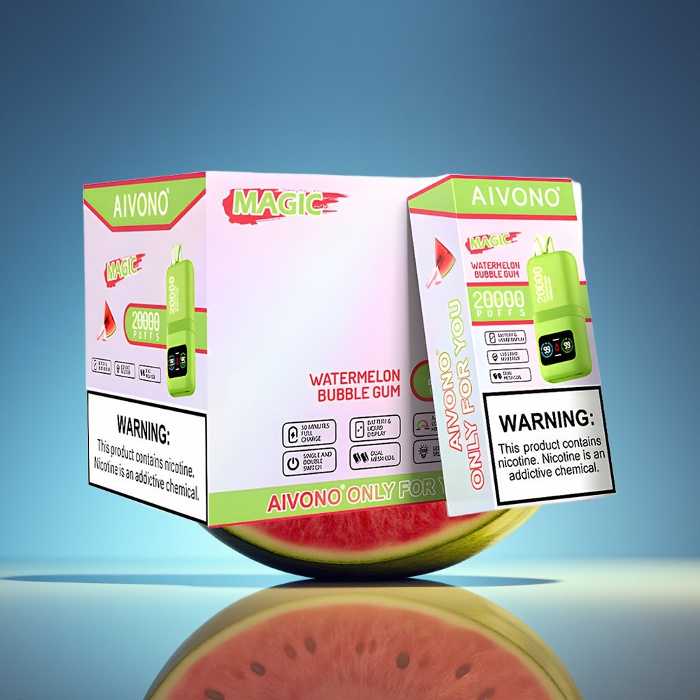 Aivono AIM MAGIC 20000 Chupadas Sandía Chicle Burbuja Tipo-C Recargable
