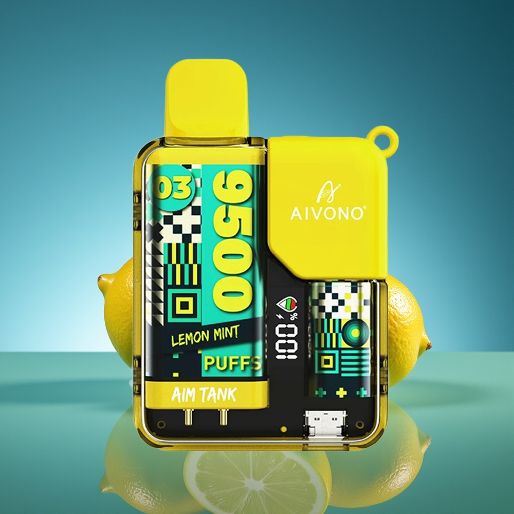 Aivono AIM-TANK 9500 Puffs Limón Menta 18ml LCD