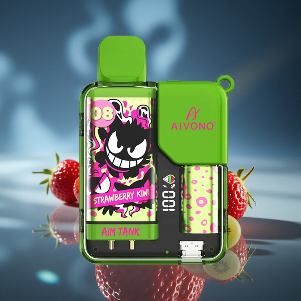 Aivono Aim-Tank 9500 Bocadillos Fresa Kiwi LCD 18ml