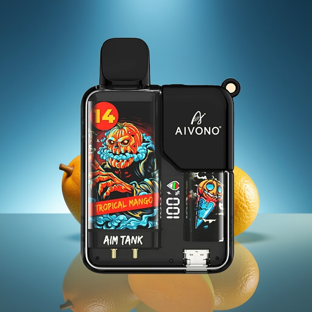 Aivono Aim-Tank 9500 Bocados Mango Tropical Pantalla LCD