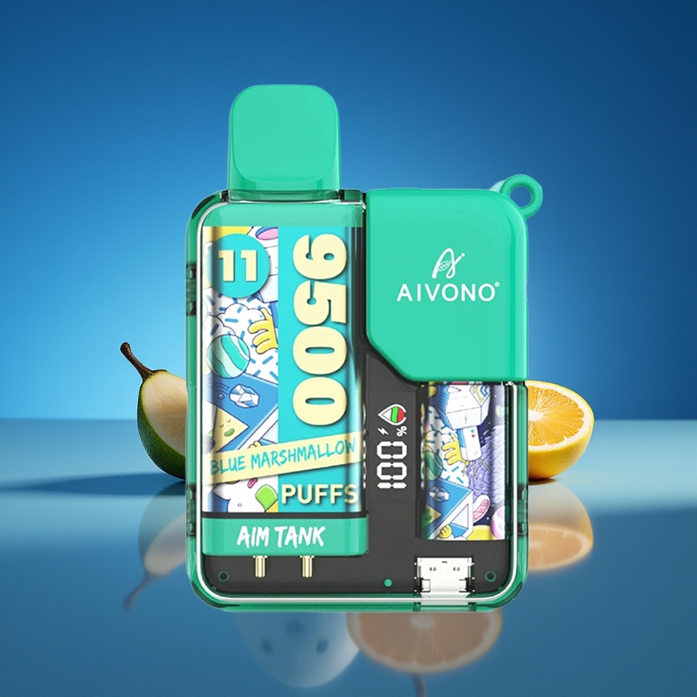 Aivono Aim-Tank 9500 Puffs Azul Malvavisco LCD 18ml