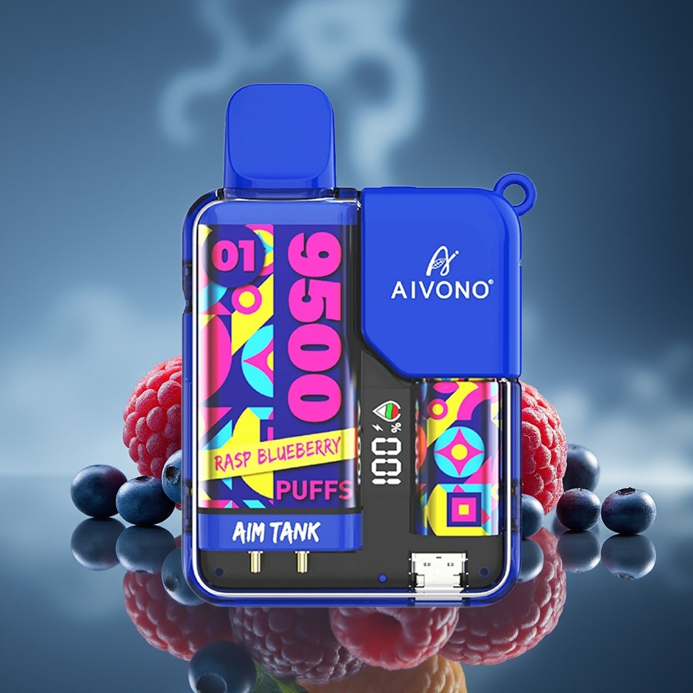 Aivono Aim-Tank 9500 Puffs Frambuesa Arándano LCD 18ml