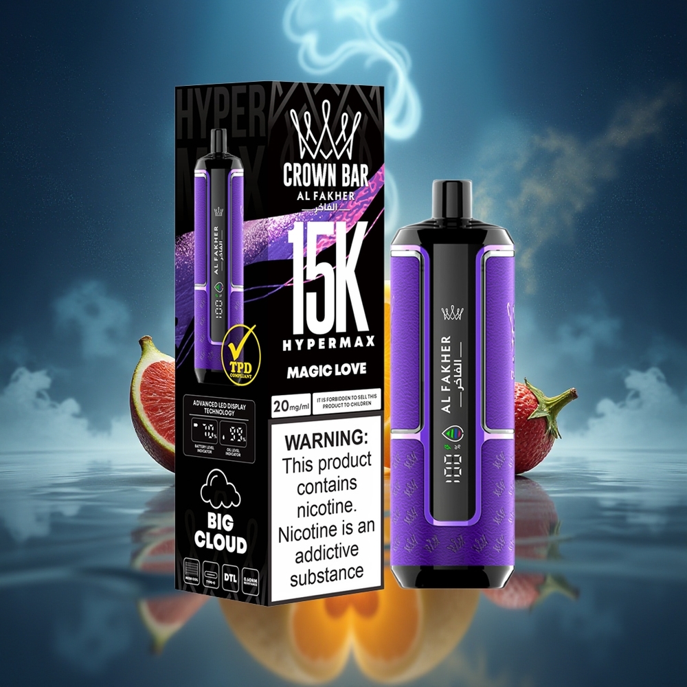 Al Fakher Crown Bar 15K Amor Mágico 6mg 22ml Desechable Vape Kit