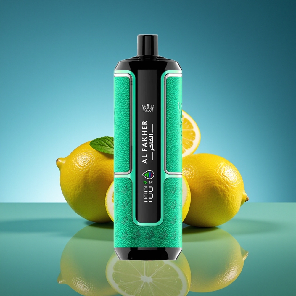 Al Fakher Crown Bar 15K Hipermax Desechable Vape Kit Limón Menta 22ml 600mAh