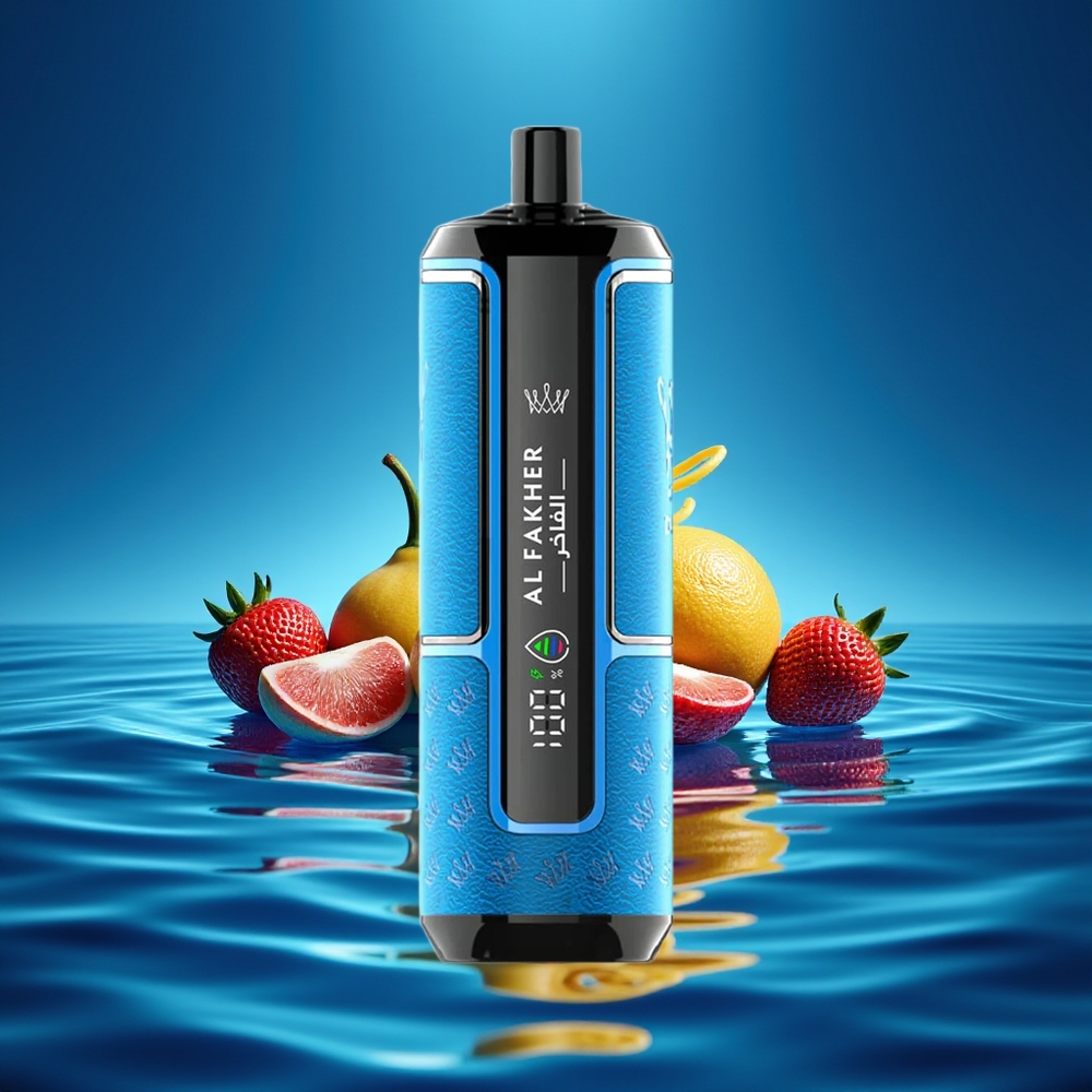Al Fakher Crown Bar 15K Hipermax Desechable Vape Kit Océano Azul 22ml 600mAh