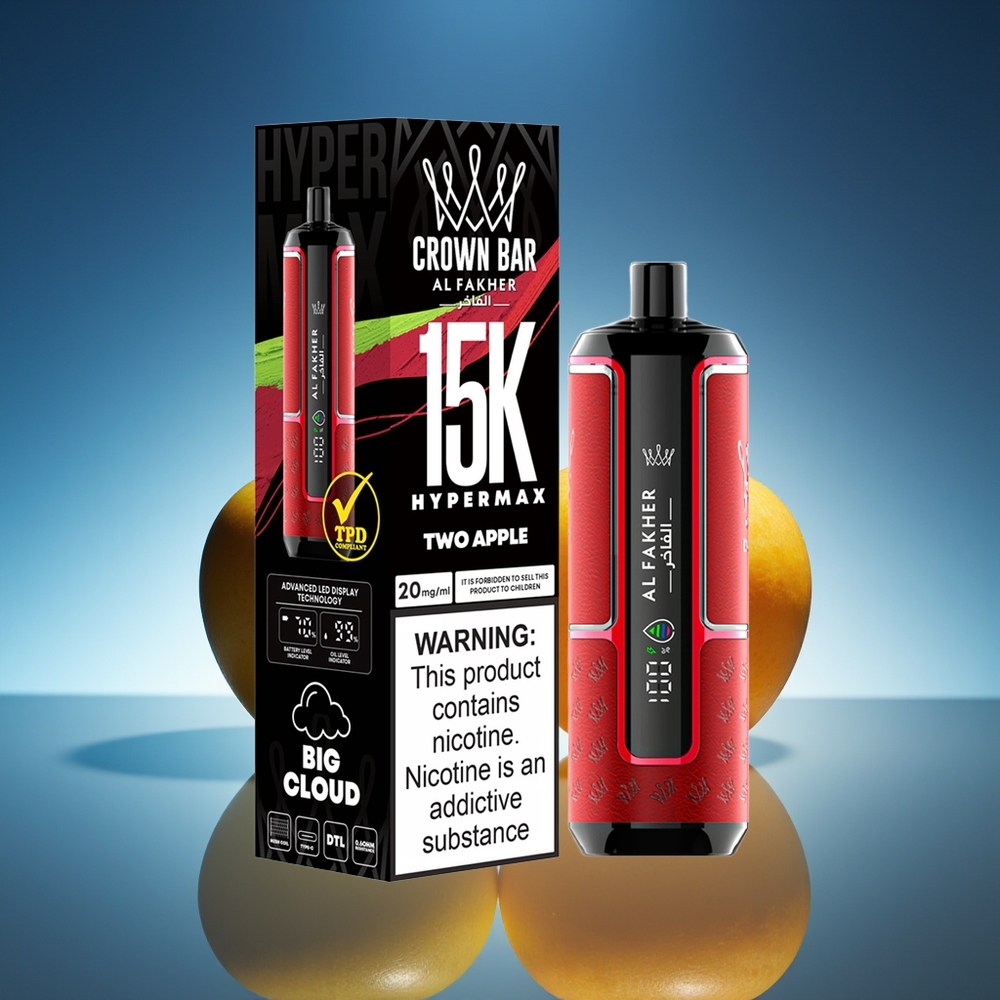Al Fakher Crown Bar 15K Manzana Doble 22ml 600mAh
