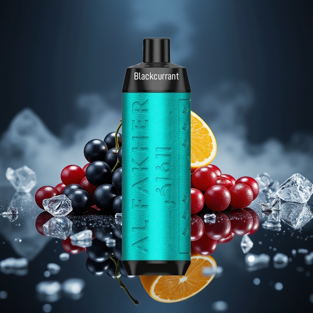 Al Fakher Crown Bar 8000 Cristal Vape Desechable Grosella Negra Hielo 18ml 8000 Caladas