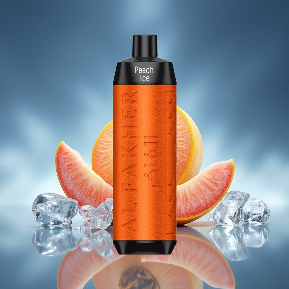 Al Fakher Crown Bar 8000 Cristal Vape Desechable Melocotón Hielo 18ml 5mg