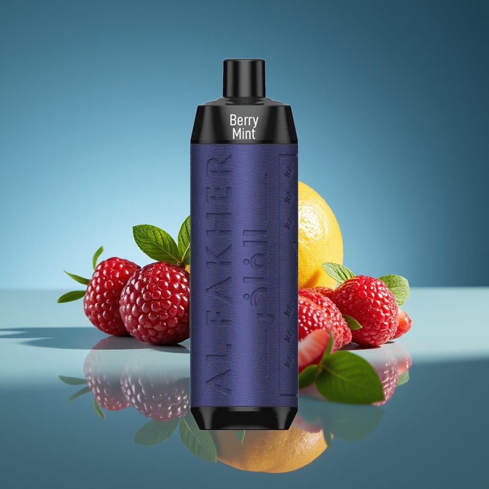 Al Fakher Crown Bar 8000 Cristal Vape Desechable Menta Baya 18ml 8000 Caladas