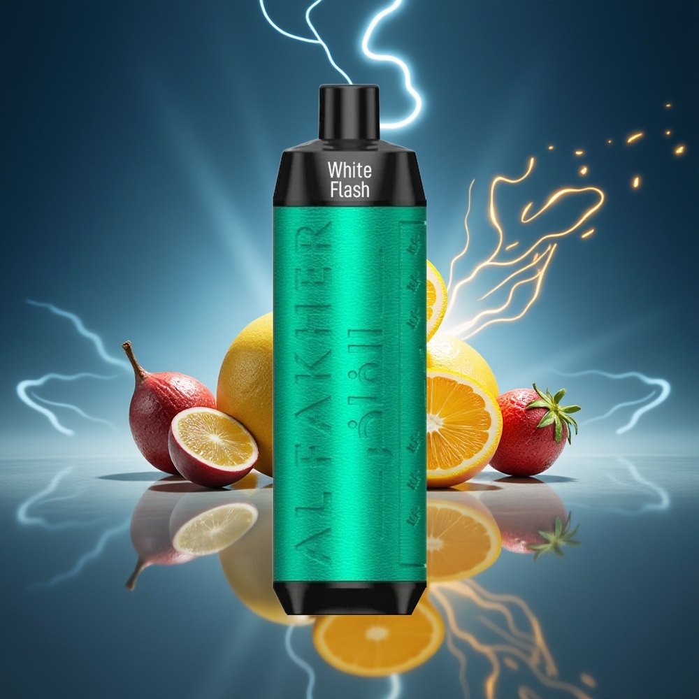 Al Fakher Crown Bar 8000 Destello Blanco Vape Desechable Cristal 18ml 5mg Nicotina