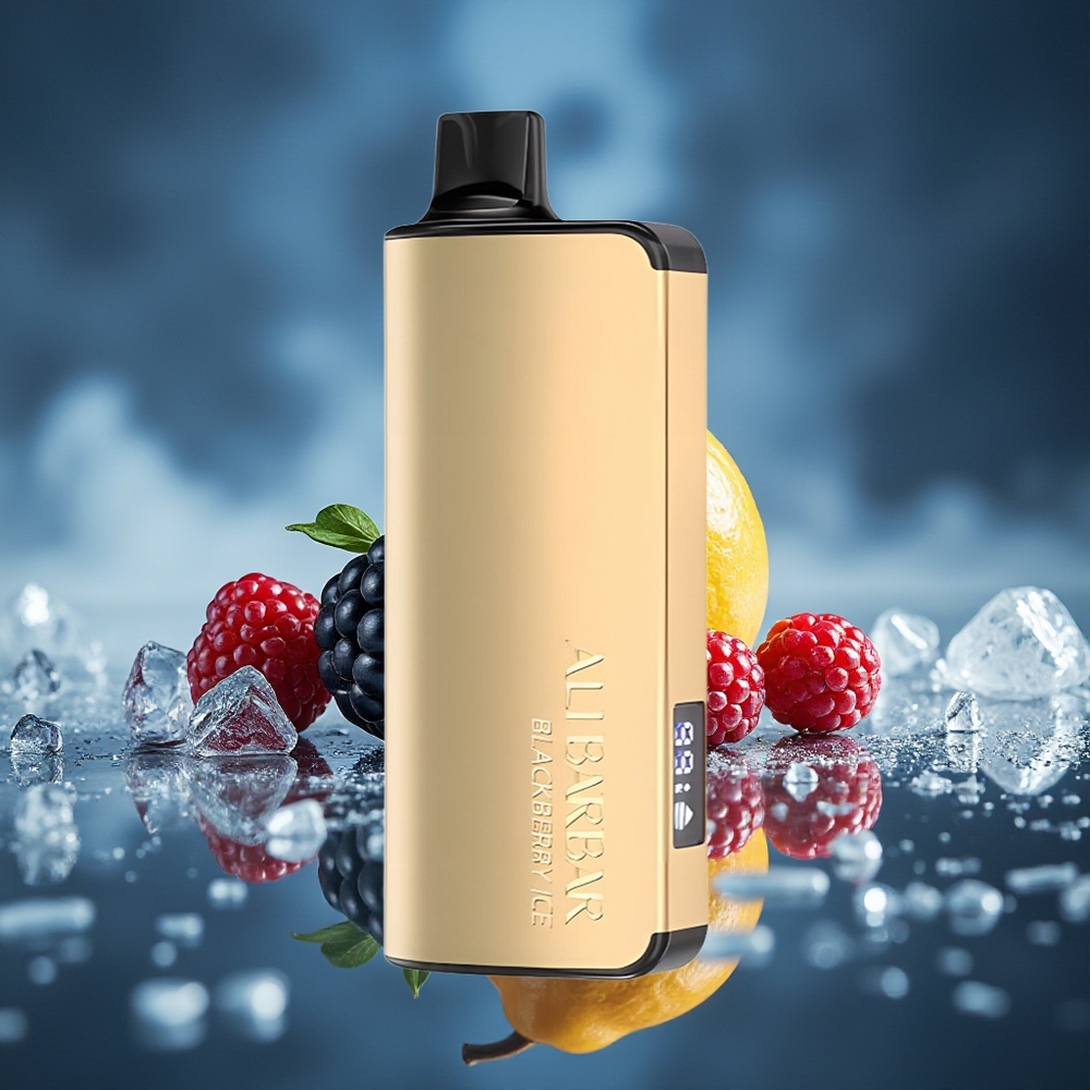 Alibarbar Ingot 9000 Puffs 2350mAh Zarzamora Hielo No Recargable