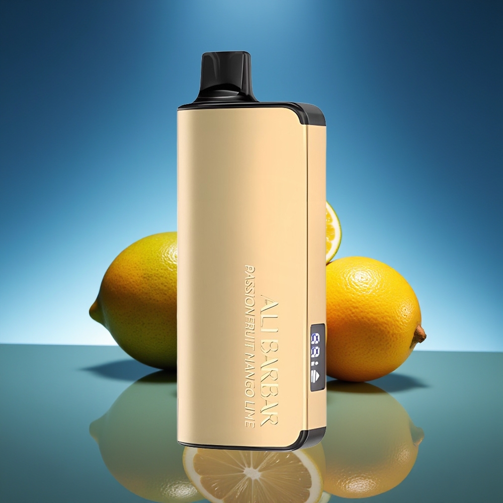 Alibarbar Ingot 9000 Puffs Vape Desechable Maracuyá Mango Lima 22ml LED