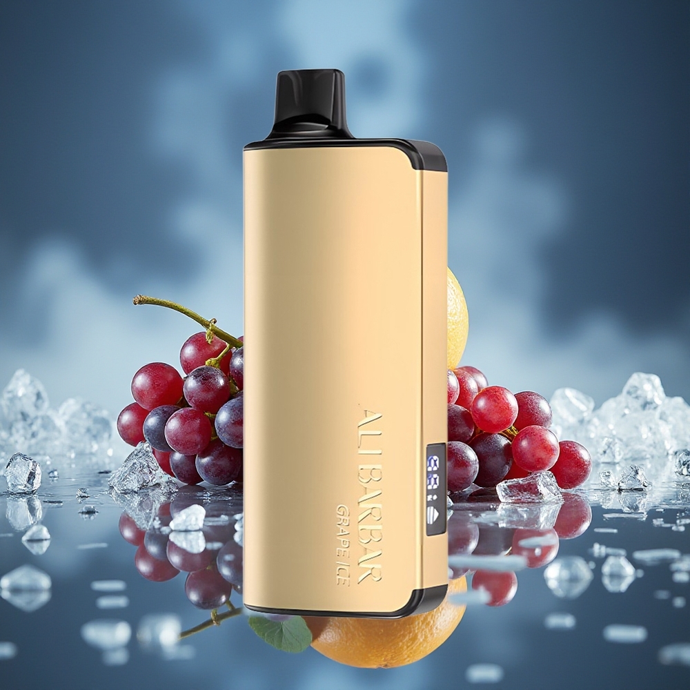 Alibarbar Ingot 9000 Puffs Vape Helado de Uva con Pantalla LED y 2350mah
