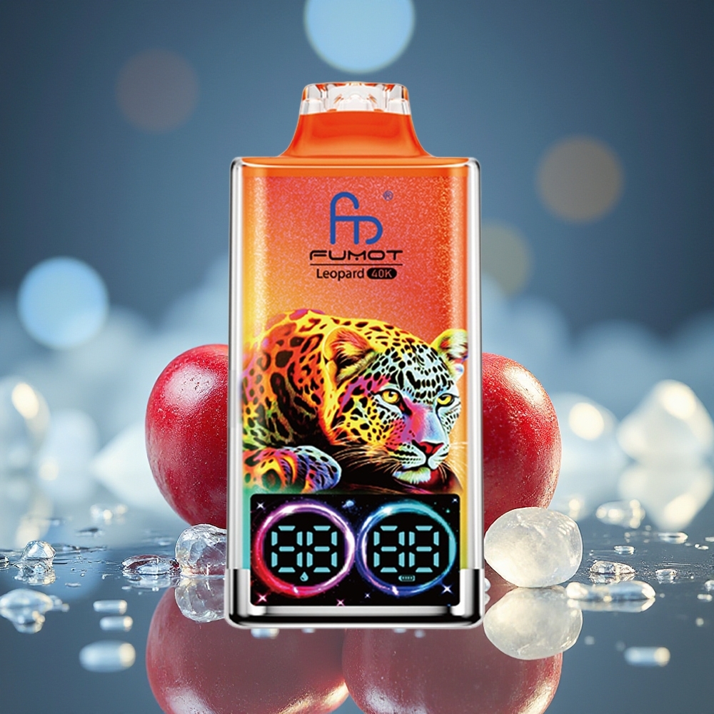Fumot Leopardo 40K Puffs Vapeador Desechable Cereza Hielo 5% Nicotina 700mAh Batería