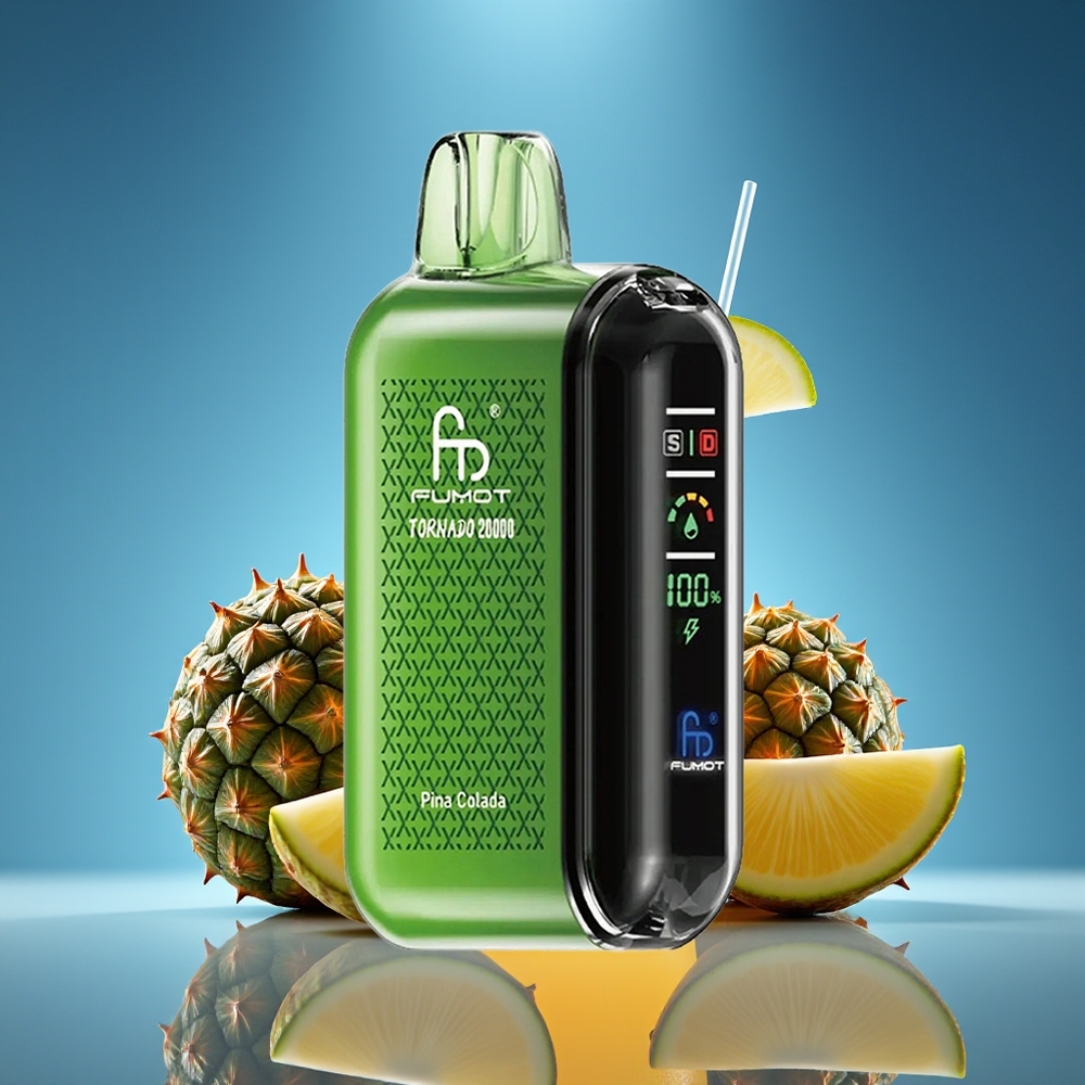 Fumot Tornado 20000 Puffs Piña Colada Dual Mesh Smart Display
