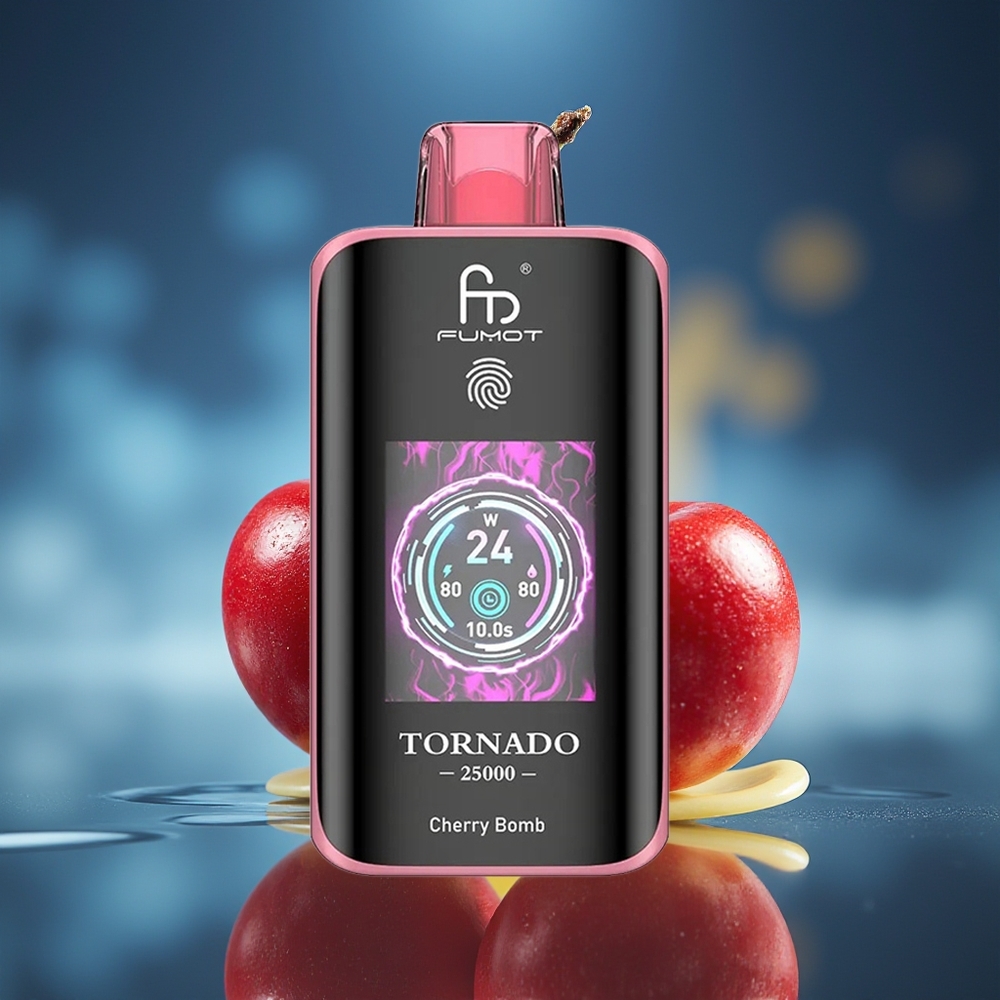 Fumot Tornado 25000 Puffs Batería Recargable 700mAh Cereza Bomba