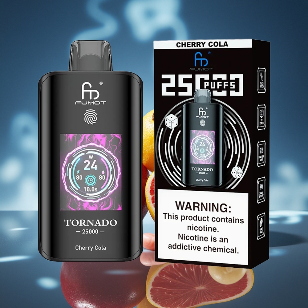 Fumot Tornado 25000 Puffs Batería Recargable 700mAh Cereza Cola