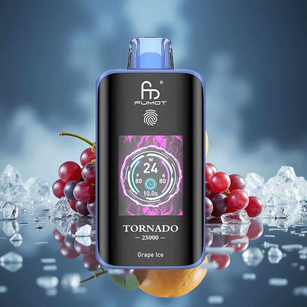 Fumot Tornado 25000 Pufos HD Grape Ice Recargable 700mAh