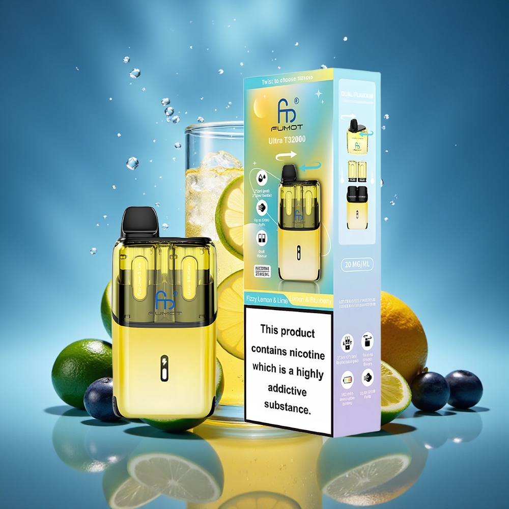 Fumot Ultra T32000 32000 Puffs 24ml Limón Fizzy & Lima - Limón & Arándano