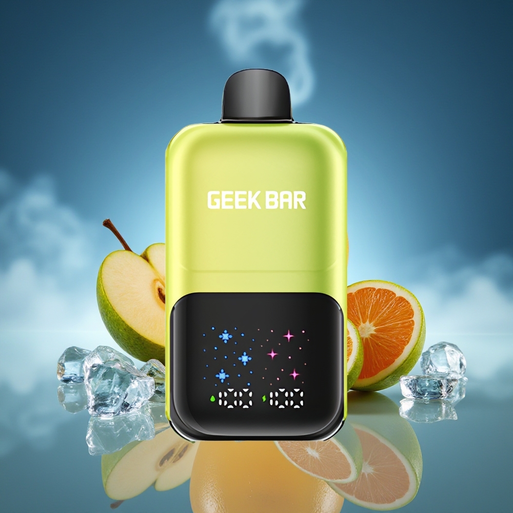 GEEK BAR 2GO 50000 Puffs Manzana Ácida Helada con Pantalla Interactiva y Batería Recargable