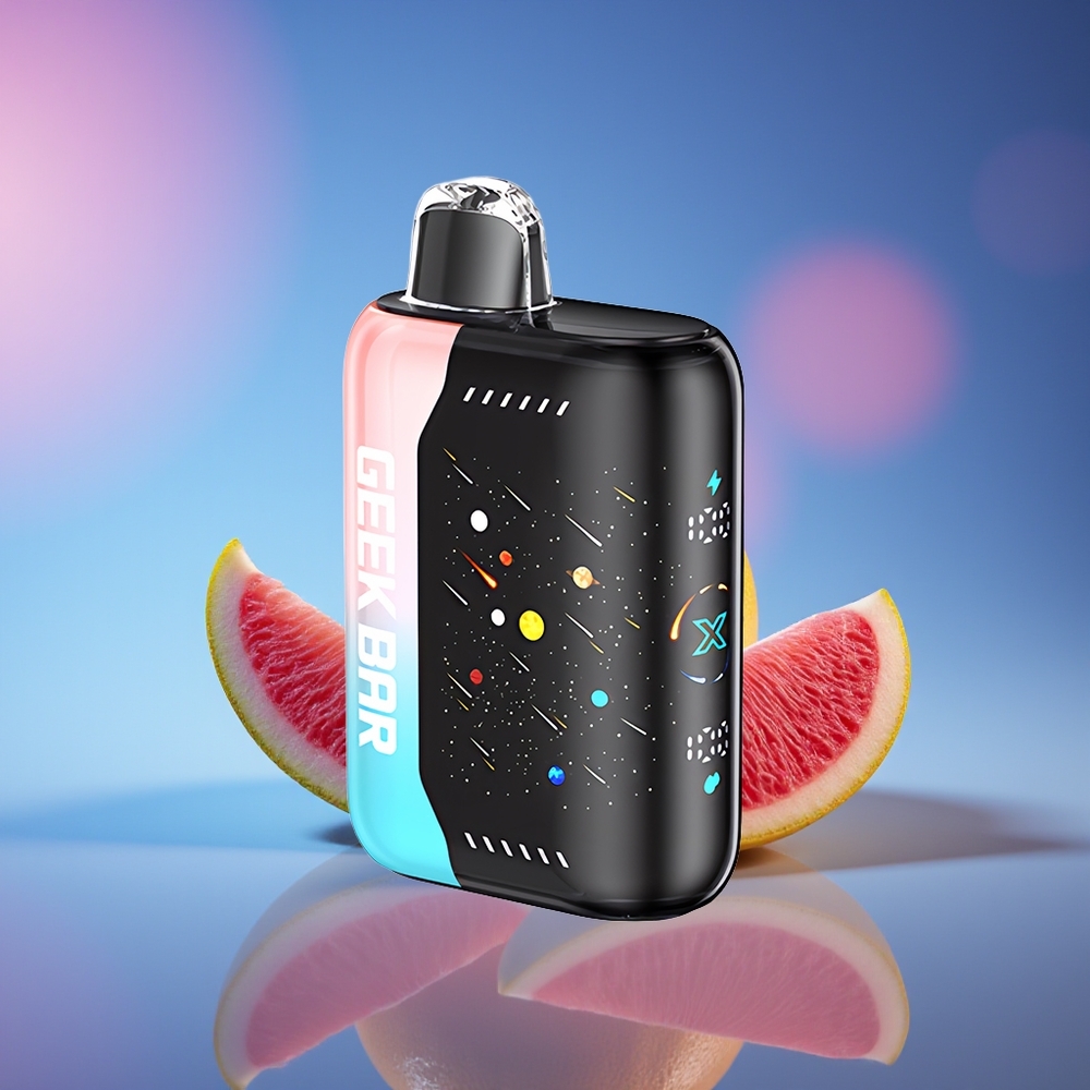 GEEK BAR Pulse X 42K Puffs Edición Meteorito Rosa y Azul con Pantalla 3D y Doble Malla