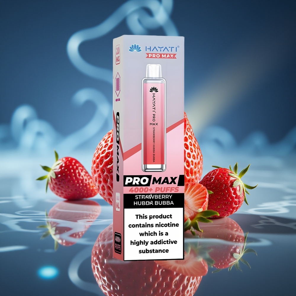 Hayati Pro Max 4000 Puffs 2ml Fresa Hubba Bubba Recargable