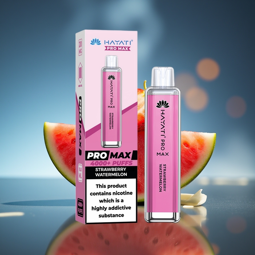 Hayati Pro Max 4000 Puffs Fresa Sandía 2% 1400mAh