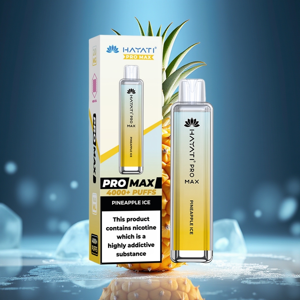 Hayati Pro Max 4000 Puffs Piña Helada Dual 1.1 Ohm Mesh Coil 1400mAh