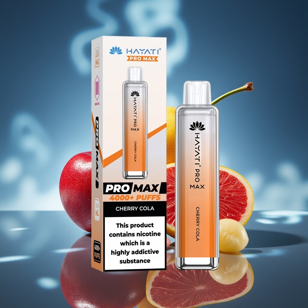 Hayati Pro Max 4000 Puffs Vape Cereza Cola Recargable 2ml
