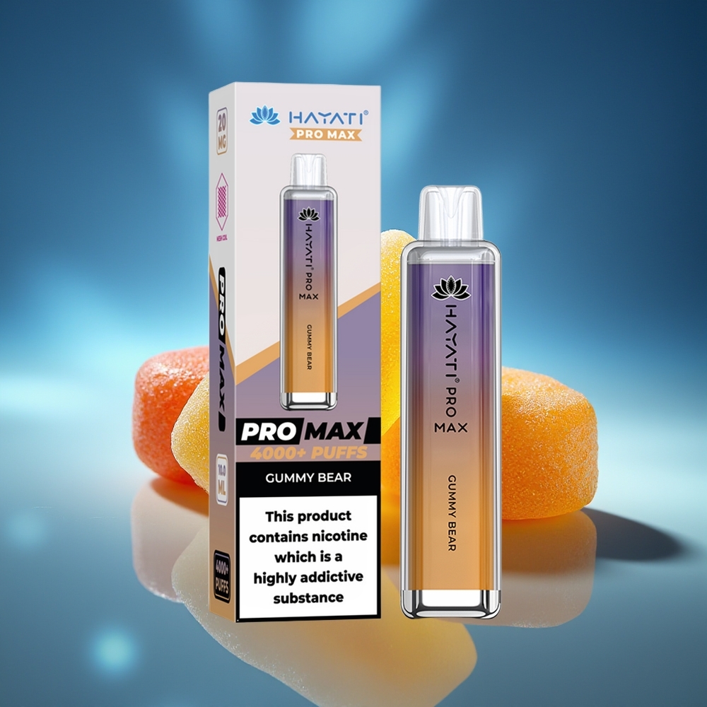 Hayati Pro Max 4000 Puffs Vape Gominola Batería Recargable 1400mAh