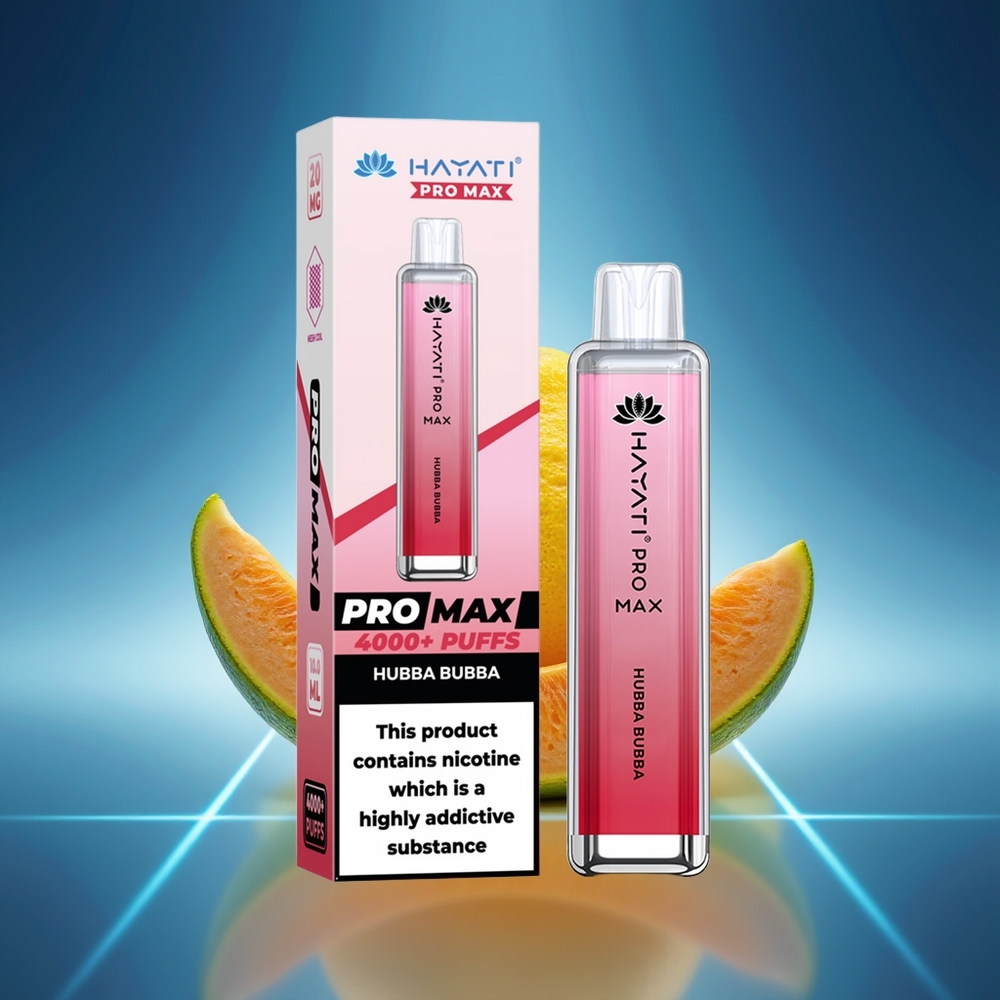 Hayati Pro Max 4000 Puffs Vape Hubba Bubba Recargable 5% Nicotina