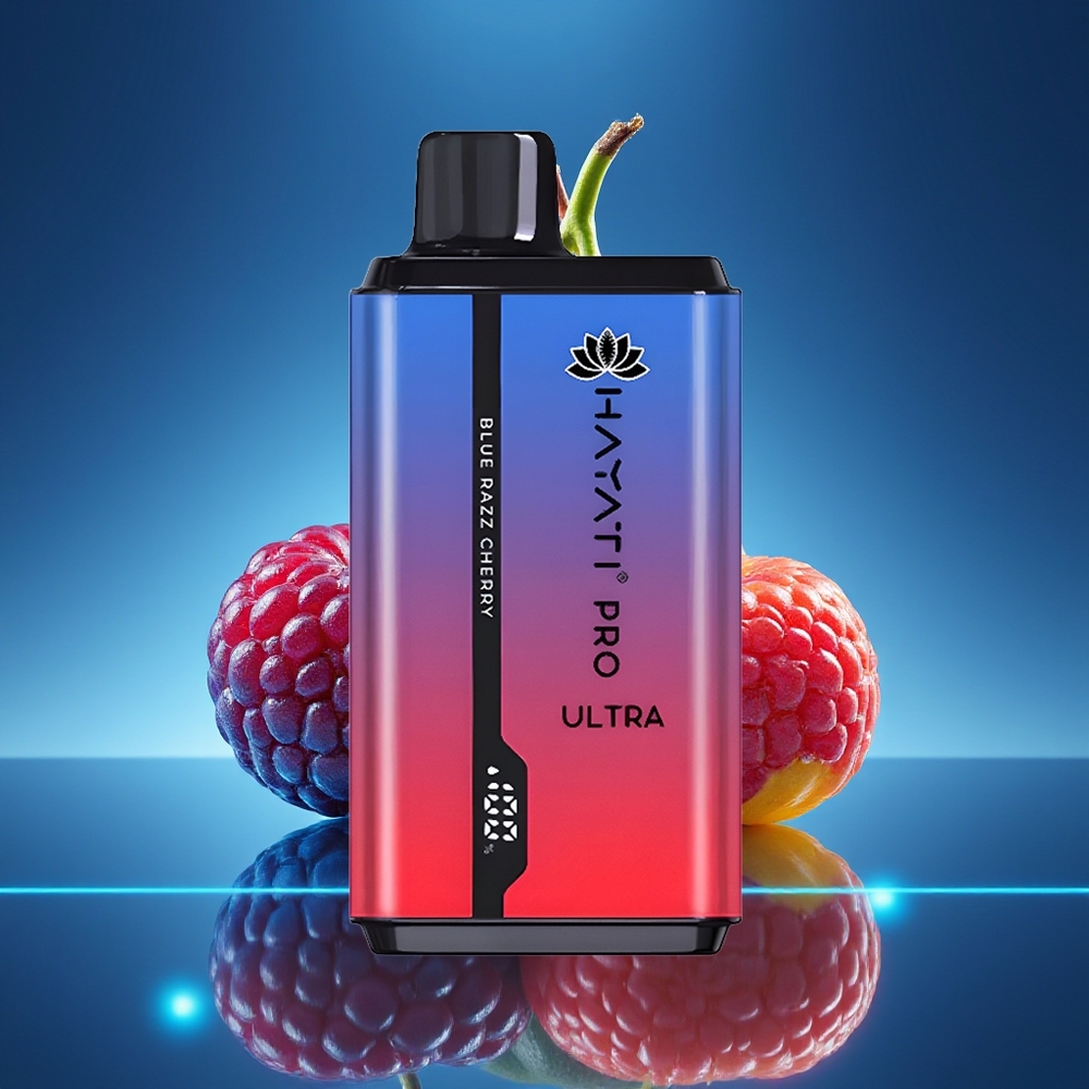 Hayati Pro Ultra 15000 Bocas Blue Razz Cereza 850mAh