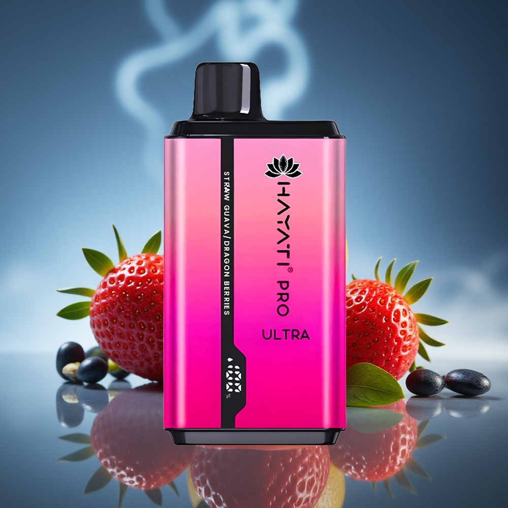 Hayati Pro Ultra 15000 Bocas Fresa Guayaba Bayas de Dragón 850mAh 24ml