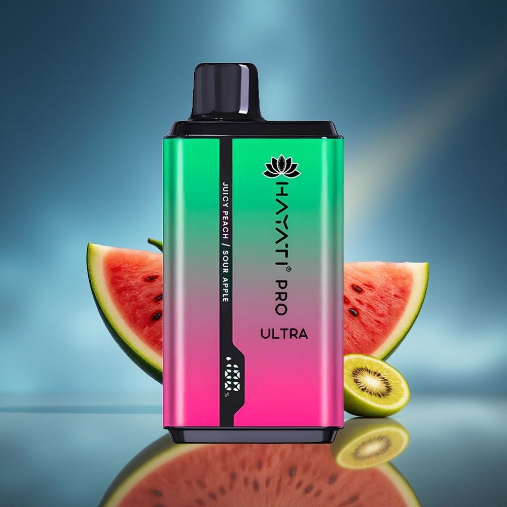 Hayati Pro Ultra 15000 Bocas Sandía Kiwi Maracuyá 2 12ml