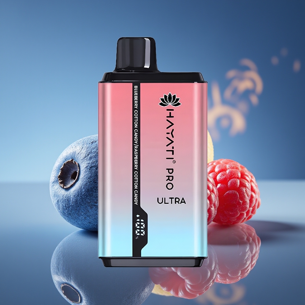 Hayati Pro Ultra 15000 Puffs Arándalgodón Frambuesalgodón 24ml