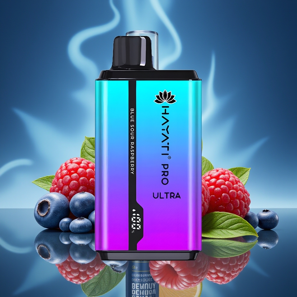 Hayati Pro Ultra 15000 Puffs Arándano Fresa Menta Frambuesa Menta Azul